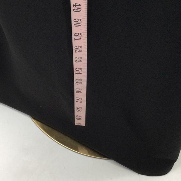 B.DARLIN SZ 15 /16 black one shoulder asymmetrical cutout formal maxi dress B116 - Picture 4 of 7